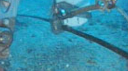 Cable being cut by ROV